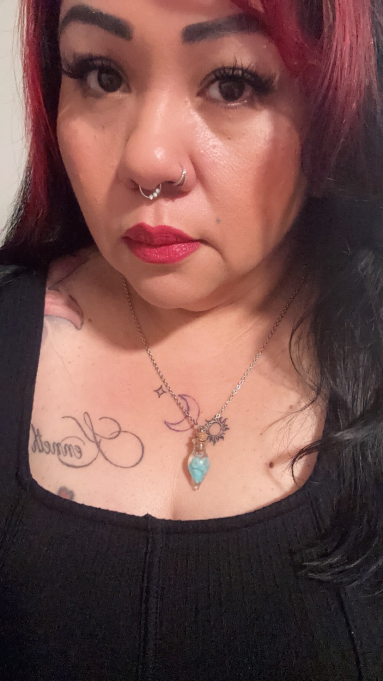 Amazonite Stones Necklace Tear Drop Pendant