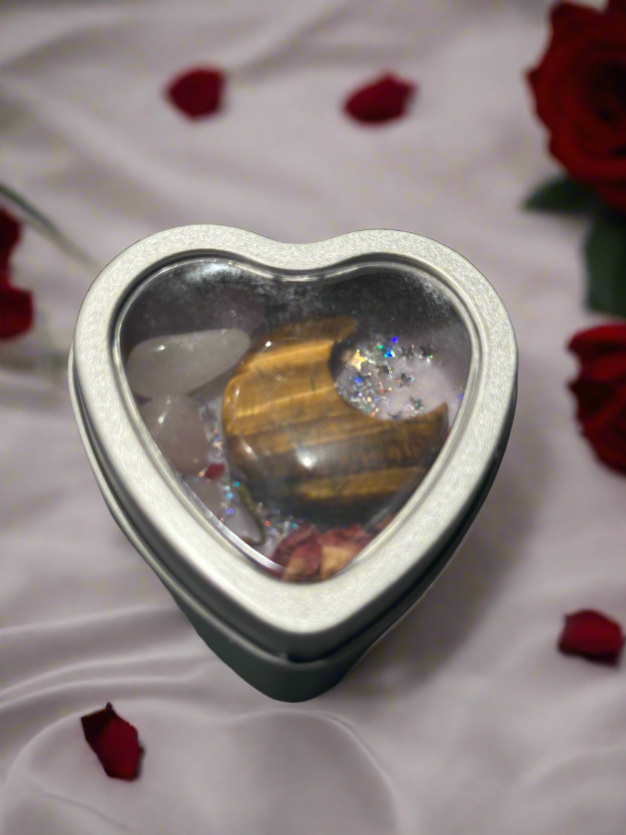 Intention Candles with Crystals