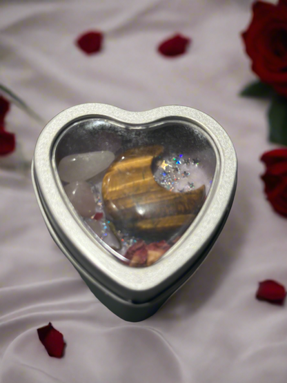 Intention Candles with Crystals