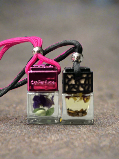 Square Car Diffuser Infused with Crystals and Flowers