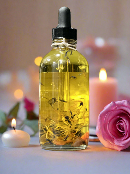 Crystal-Flower Infused Body Oil Custom