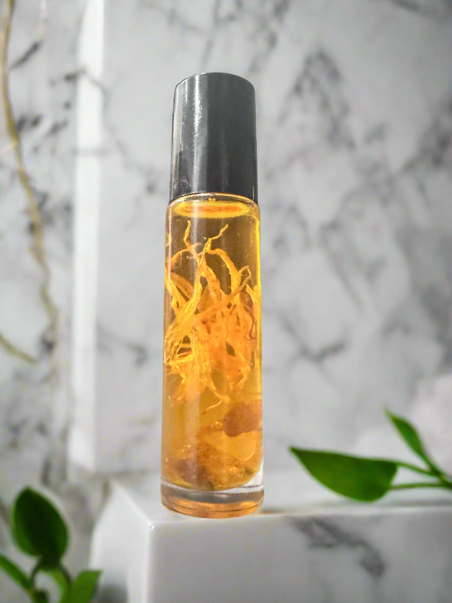 Eye Oil with Calendula Flowers & Strawberry Quartz