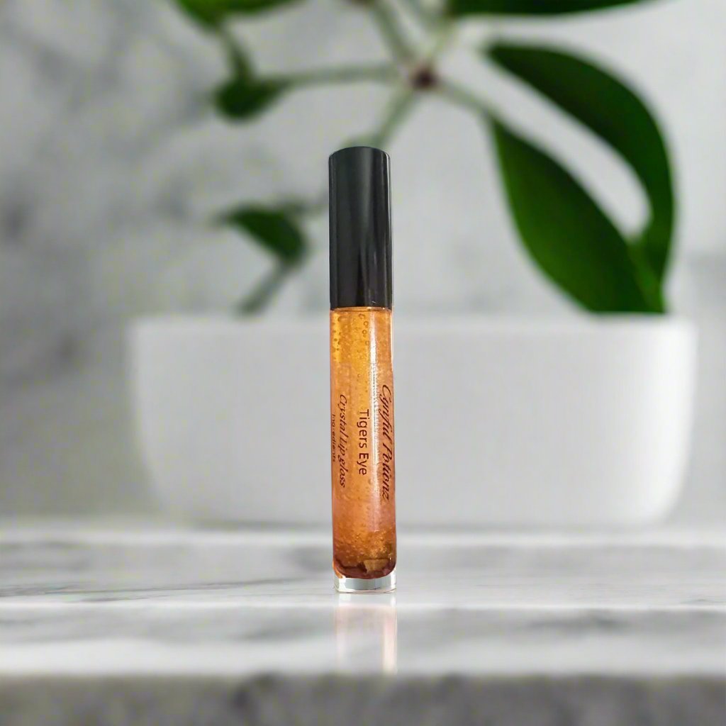 Lip gloss infused with Tigers Eye stones (Limited Stock) on Sale!