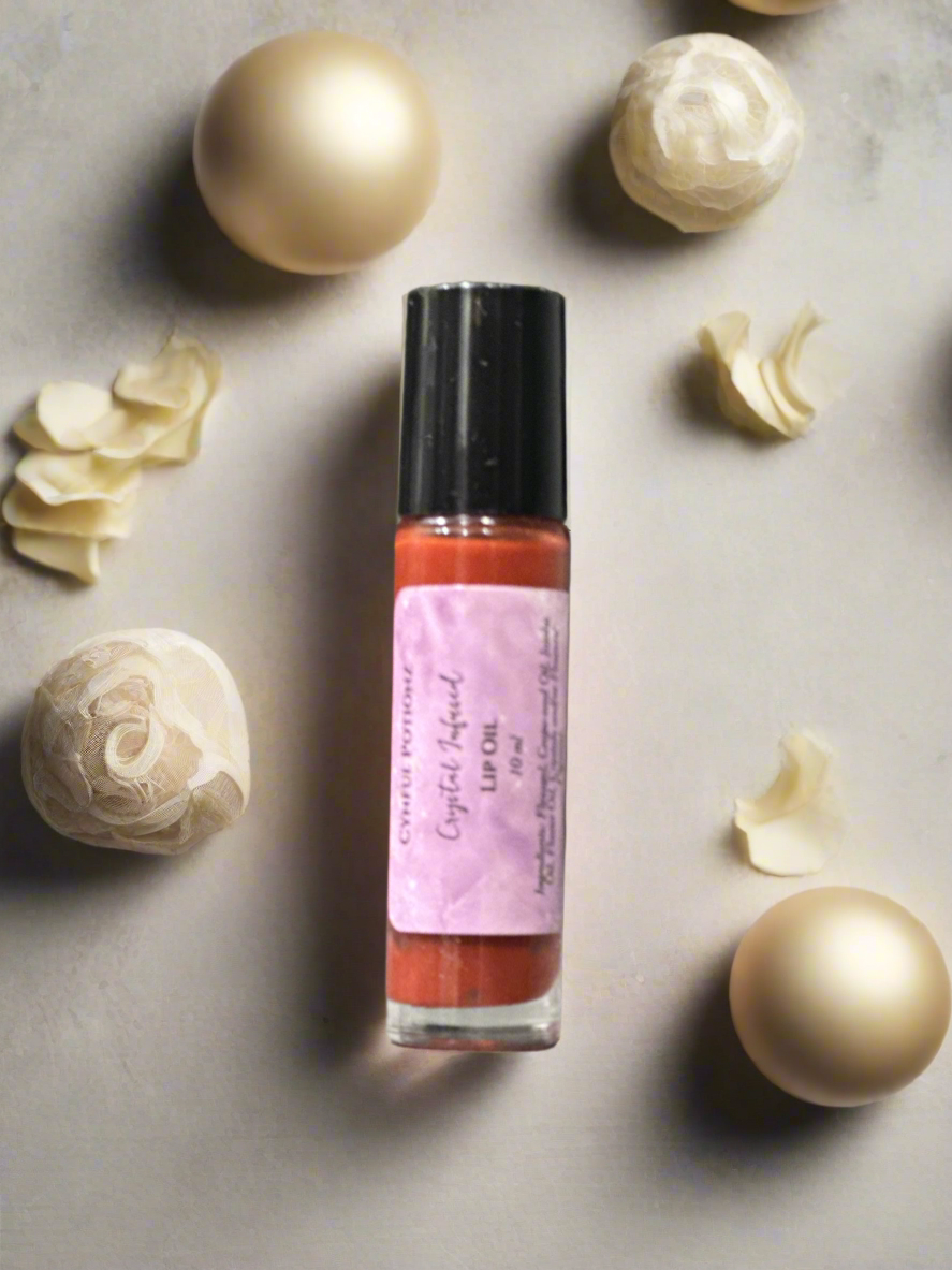 Lip Oil with Rose Quartz