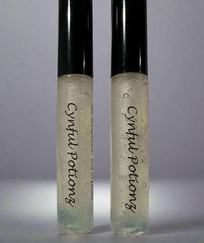 Clear lip gloss Infused with Aquamarine Stones (Limited Stock) on Sale!