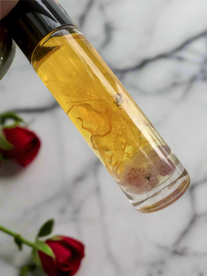 Eye Oil with Calendula Flowers & Strawberry Quartz