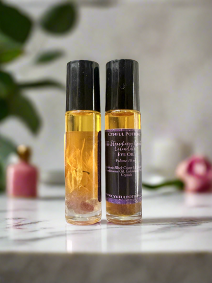 Eye Oil with Calendula Flowers & Strawberry Quartz