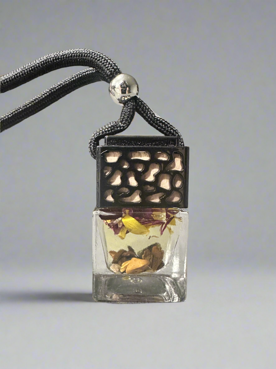 Square Car Diffuser Infused with Crystals and Flowers