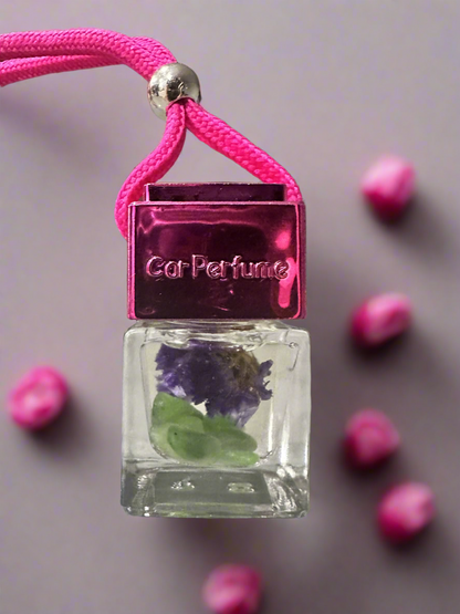 Square Car Diffuser Infused with Crystals and Flowers