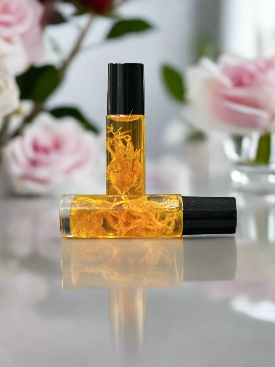 Eye Oil with Calendula Flowers & Strawberry Quartz