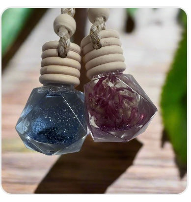 Car Diffuser Infused with Crystals and Flowers (Select scent options)