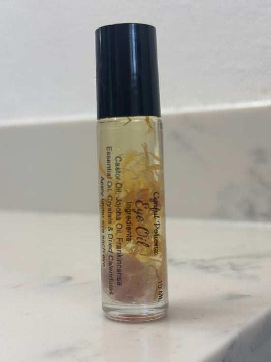 Eye Oil with Calendula Flowers & Strawberry Quartz