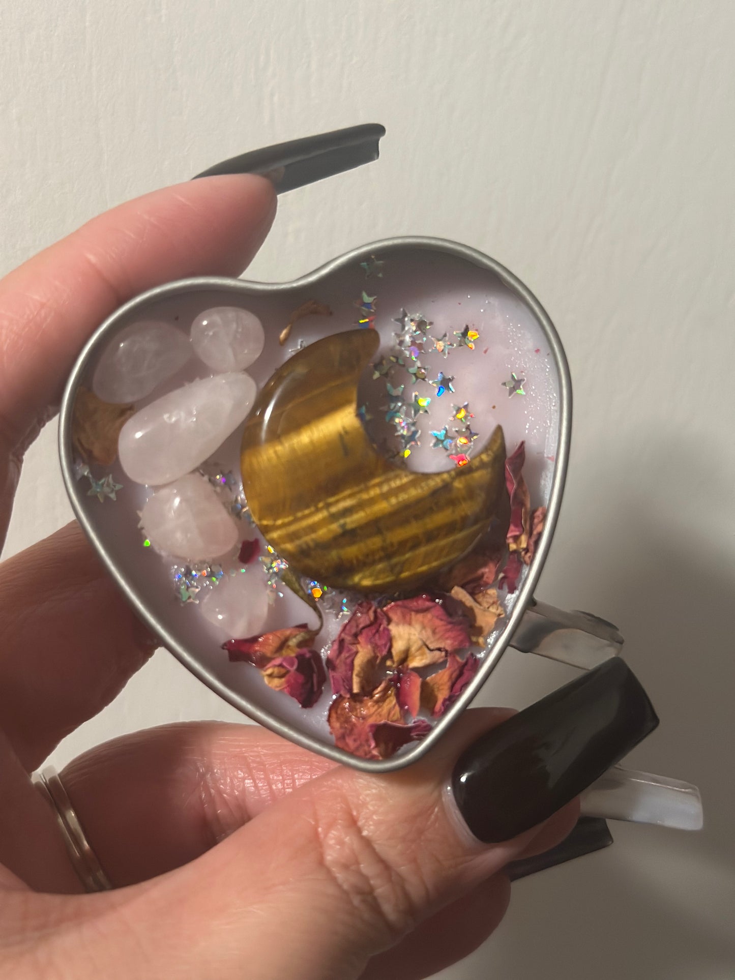 Intention Candles with Crystals