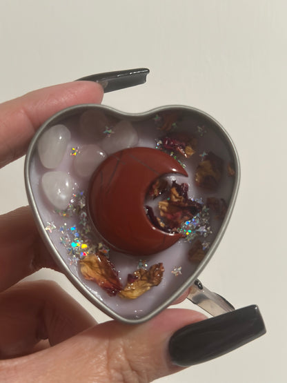 Intention Candles with Crystals