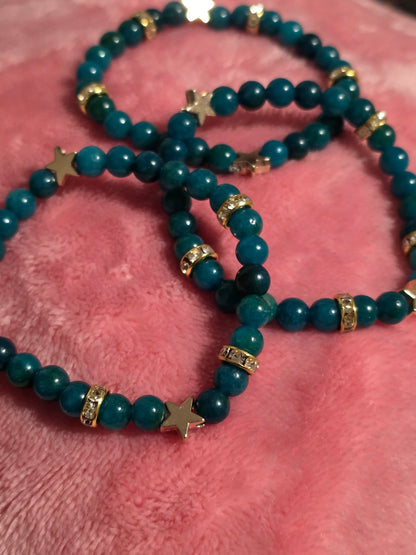 Blue Apatite Intention Bracelet