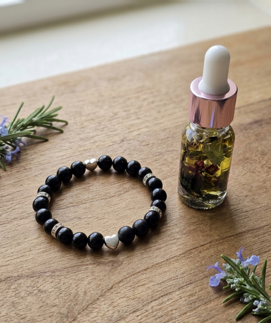 Black Obsidian Protection Oil Bundle